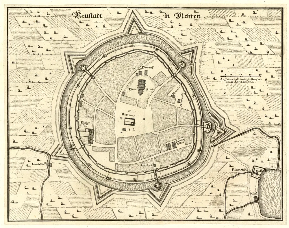 Voorbeeld van de oude kaart