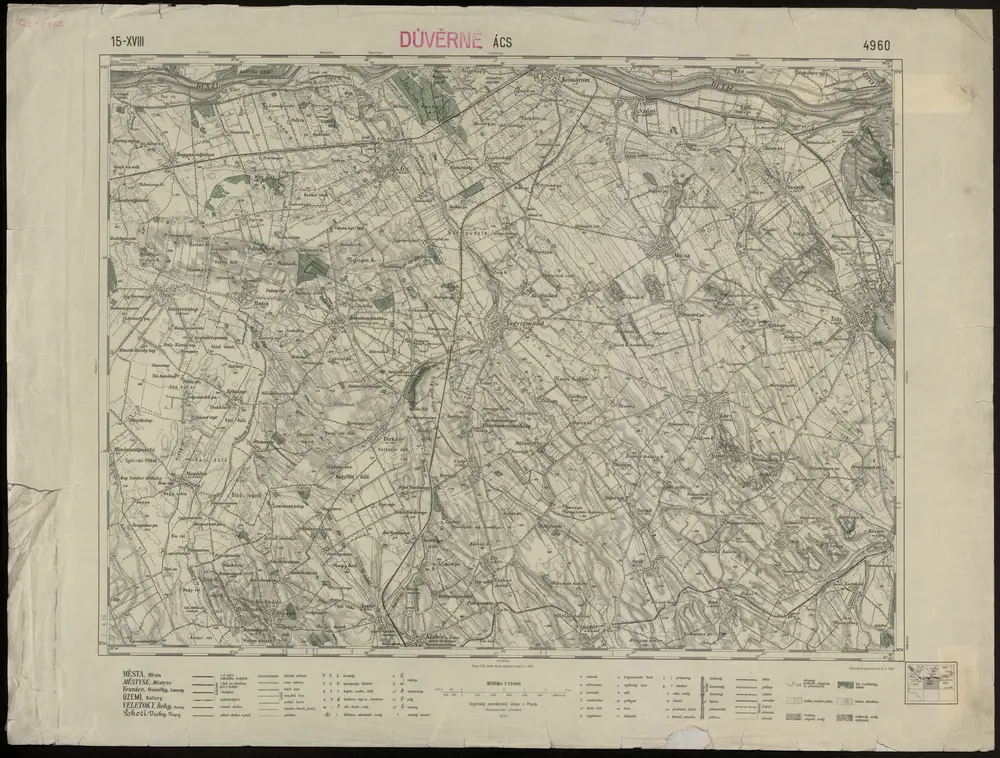 Voorbeeld van de oude kaart