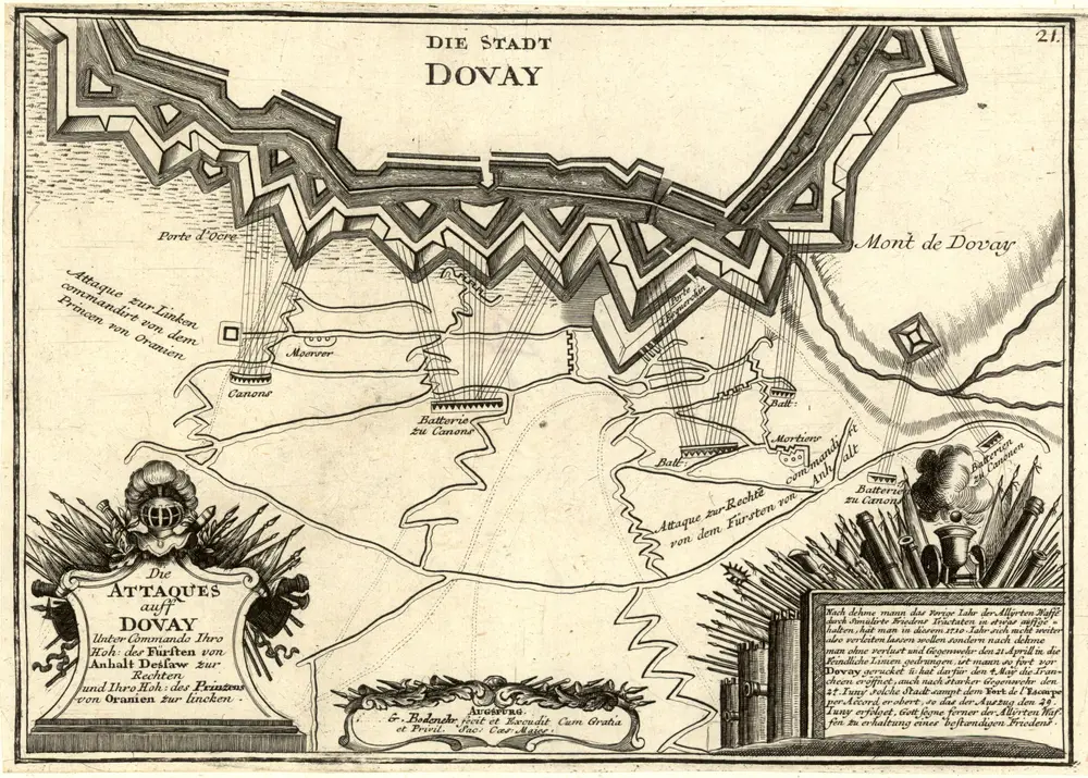 Voorbeeld van de oude kaart