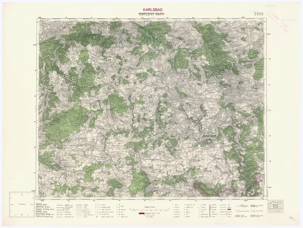 Voorbeeld van de oude kaart