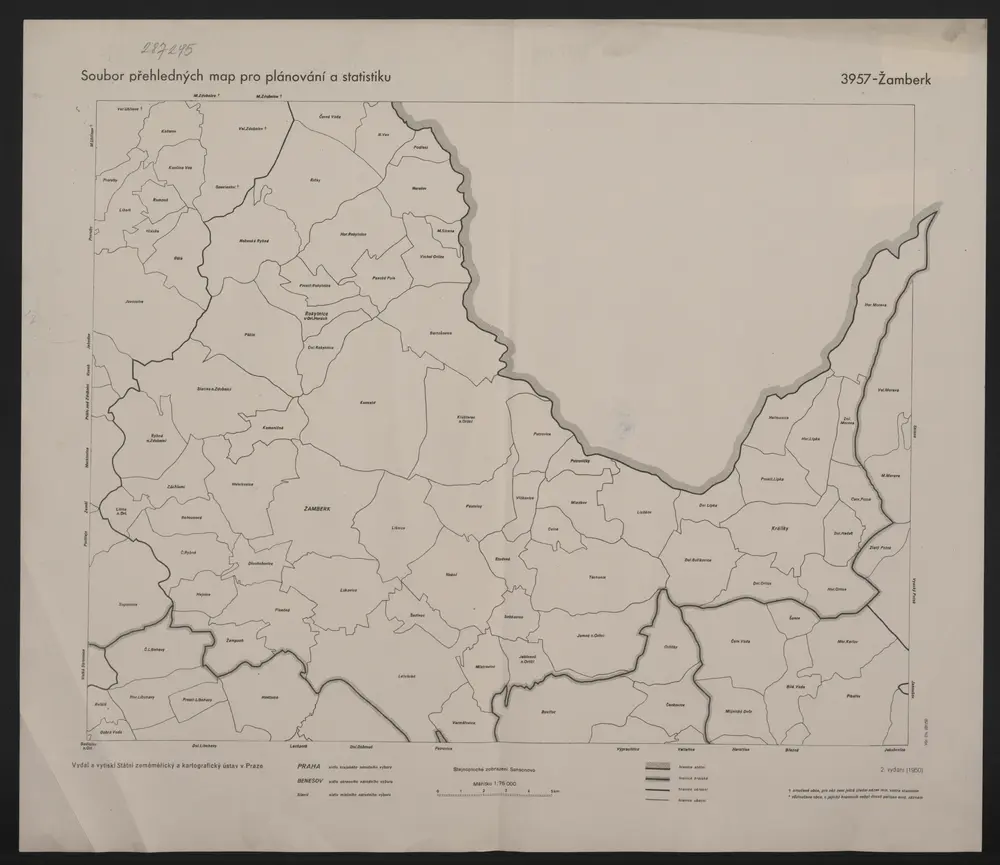 Voorbeeld van de oude kaart