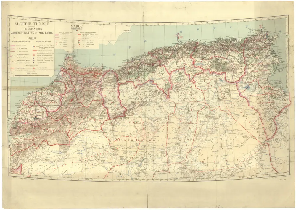 Voorbeeld van de oude kaart