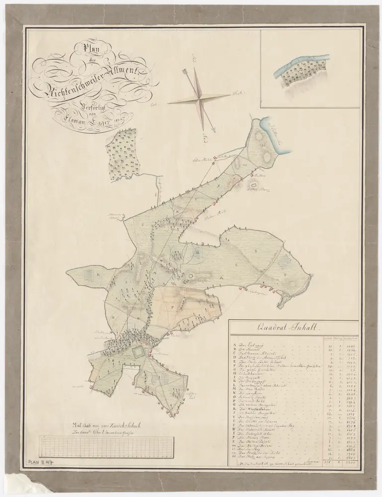 Voorbeeld van de oude kaart