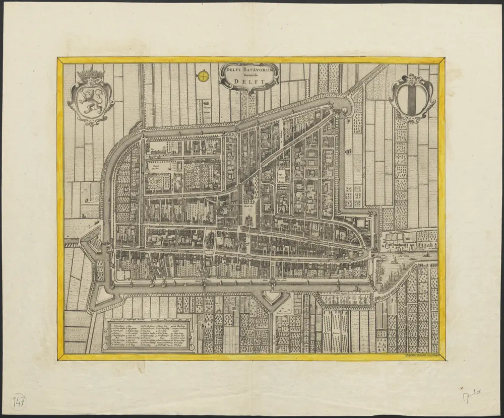 Voorbeeld van de oude kaart