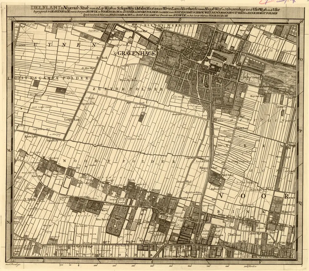 Voorbeeld van de oude kaart