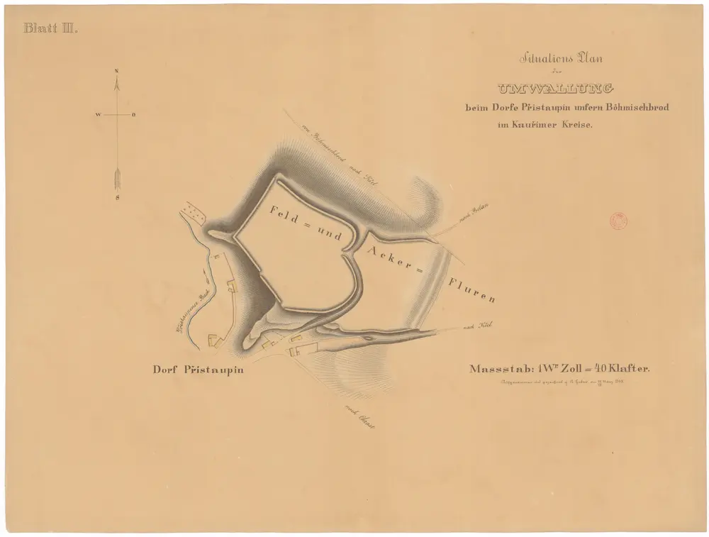 Voorbeeld van de oude kaart