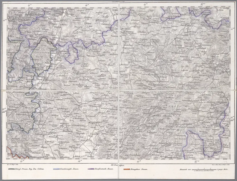 Voorbeeld van de oude kaart