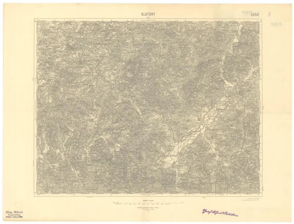 Voorbeeld van de oude kaart