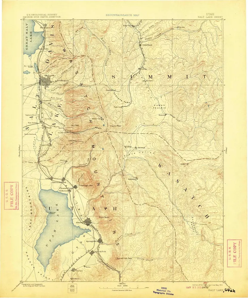 Voorbeeld van de oude kaart