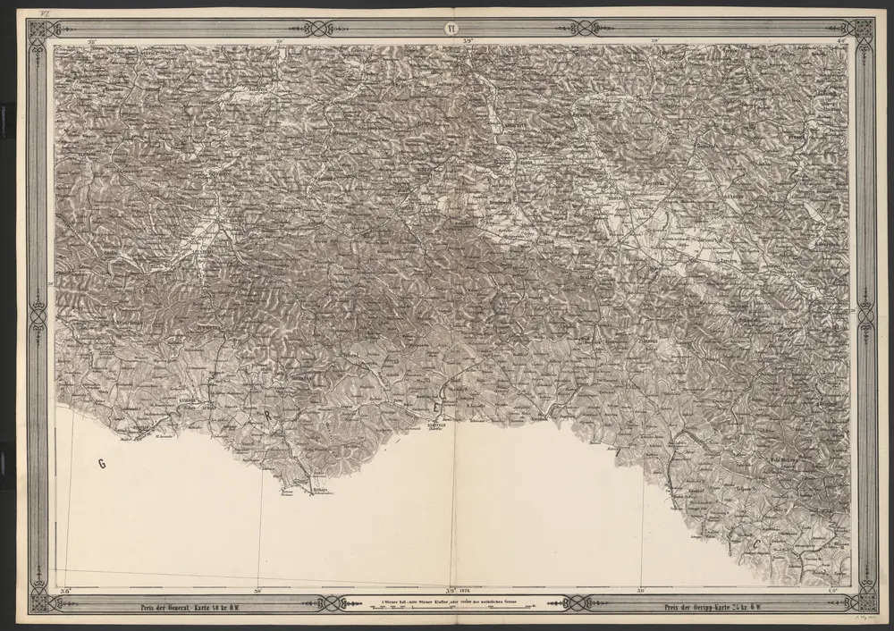 Voorbeeld van de oude kaart