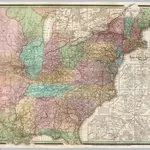 Map of the Roads, Canals & Rail Roads of The United States