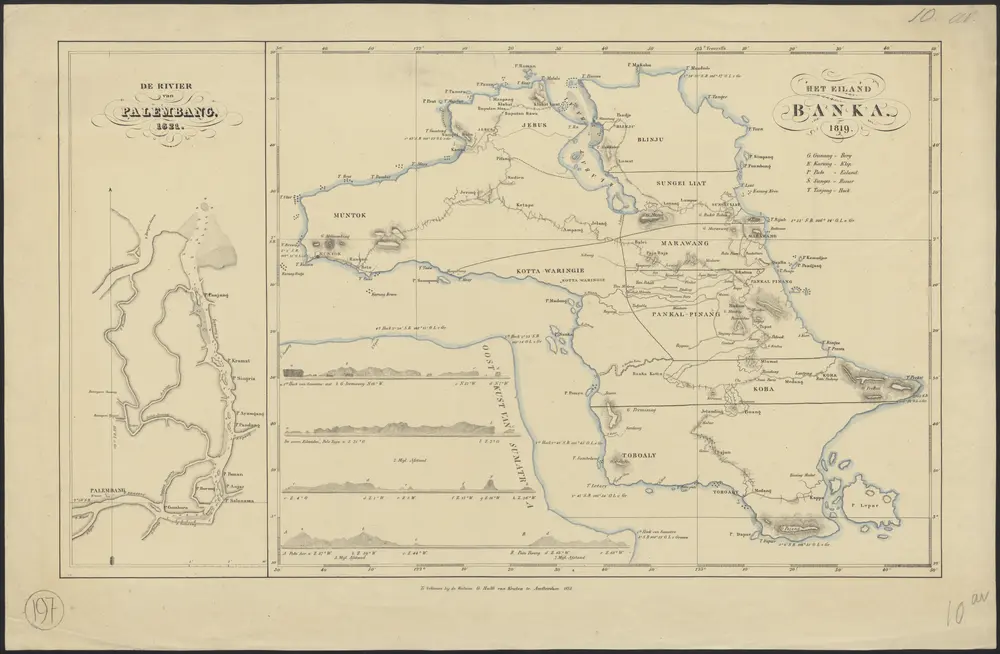 Voorbeeld van de oude kaart