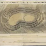 PLAN OF THE MAIDEN CASTLE NEAR DORCHESTER.