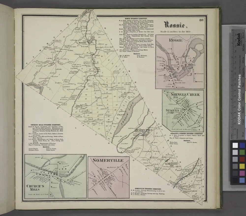 Voorbeeld van de oude kaart