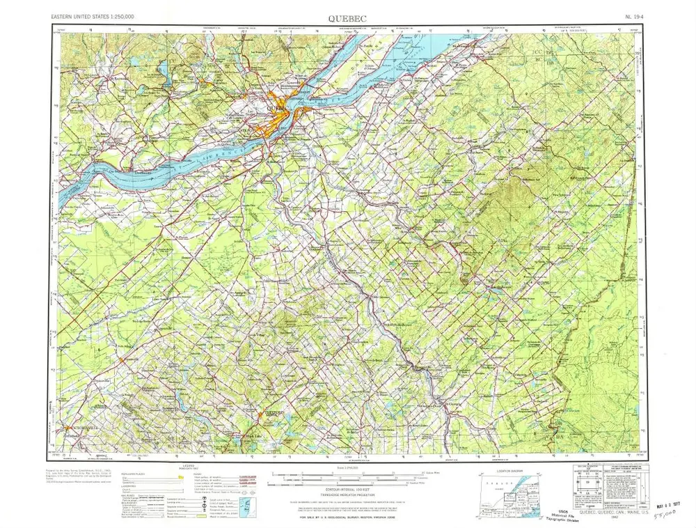 Voorbeeld van de oude kaart