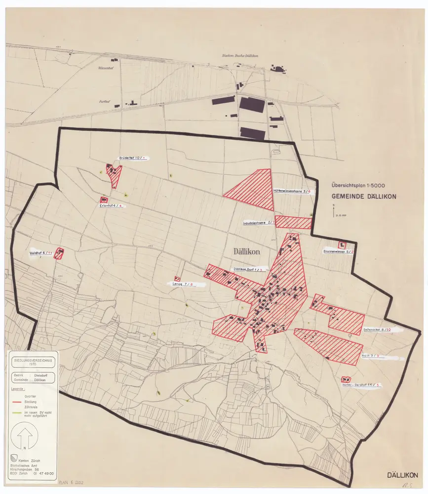 Voorbeeld van de oude kaart