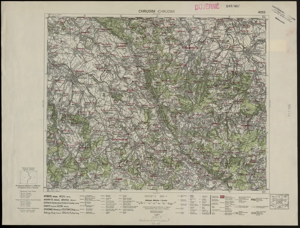 Voorbeeld van de oude kaart