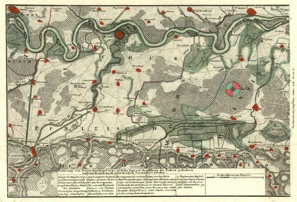 Voorbeeld van de oude kaart