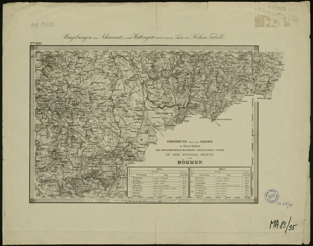 Aperçu de l'ancienne carte