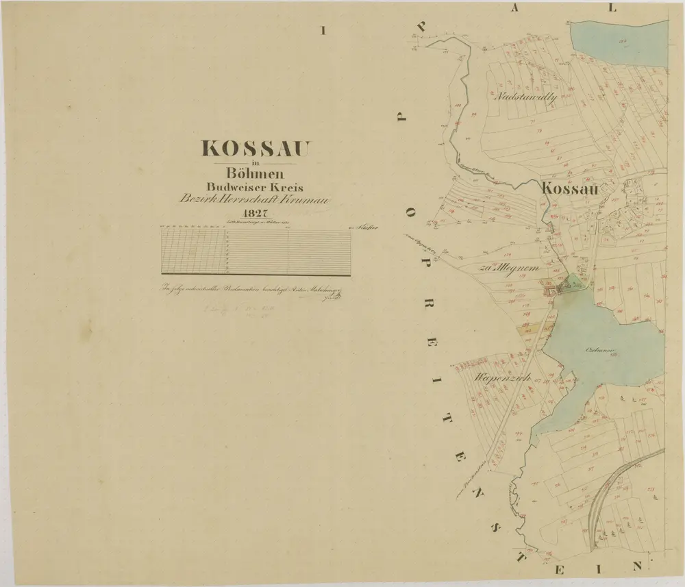 Voorbeeld van de oude kaart