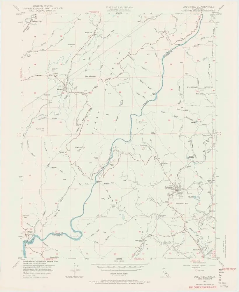 Voorbeeld van de oude kaart