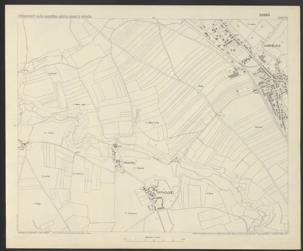 Voorbeeld van de oude kaart