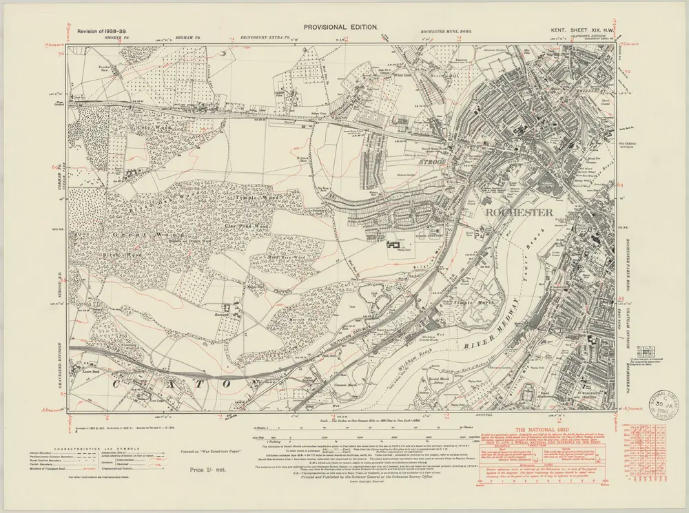 Voorbeeld van de oude kaart