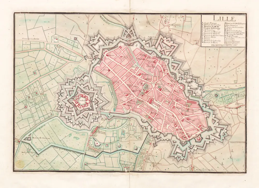 Voorbeeld van de oude kaart