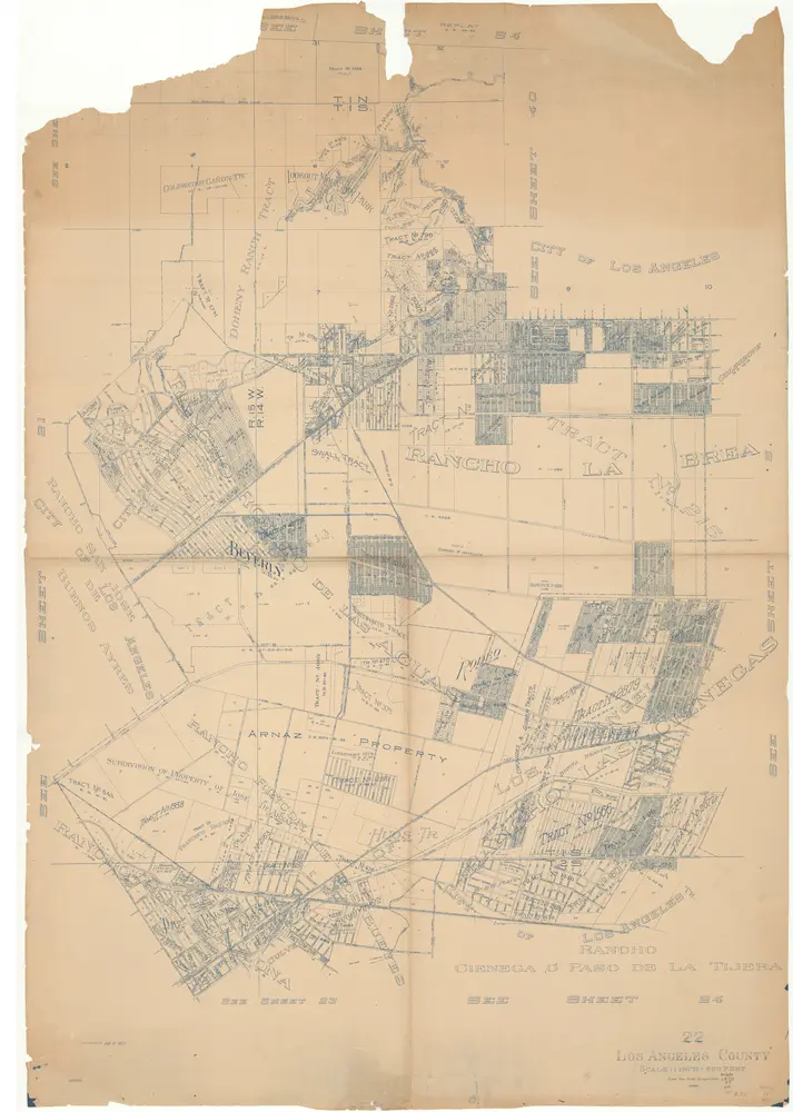 Voorbeeld van de oude kaart