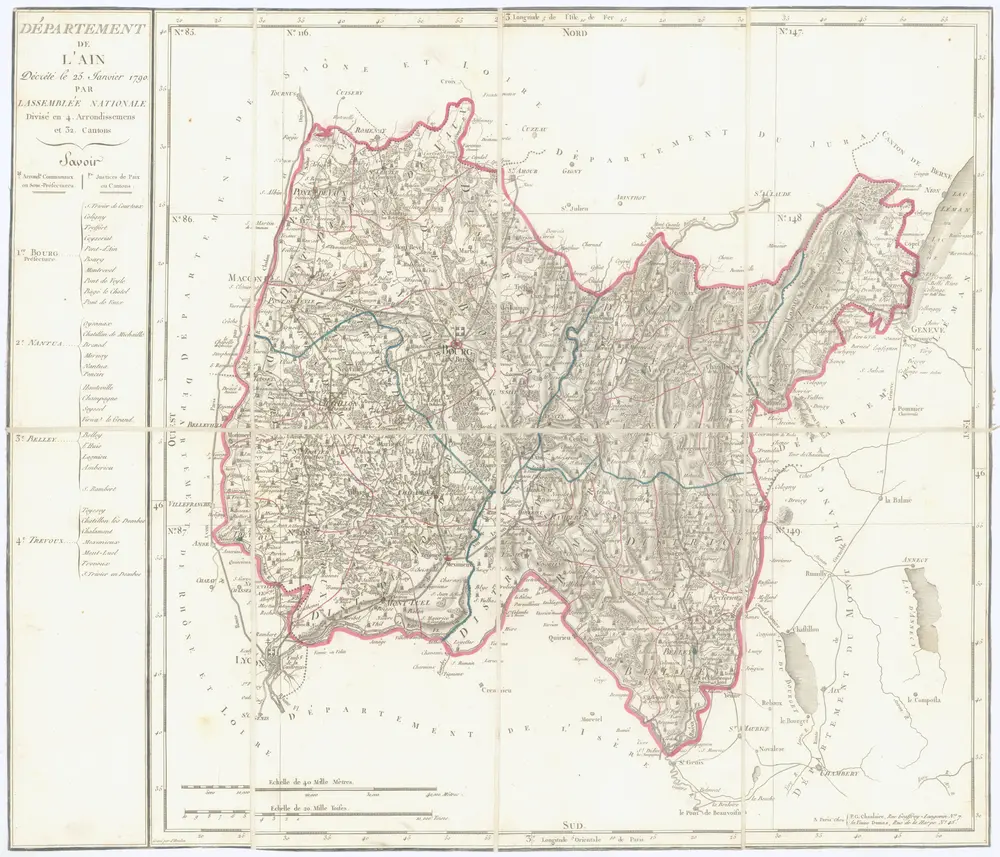 Voorbeeld van de oude kaart