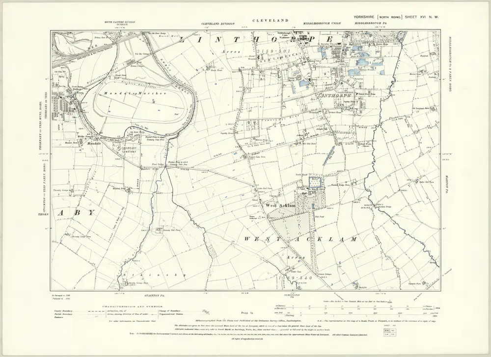 Voorbeeld van de oude kaart