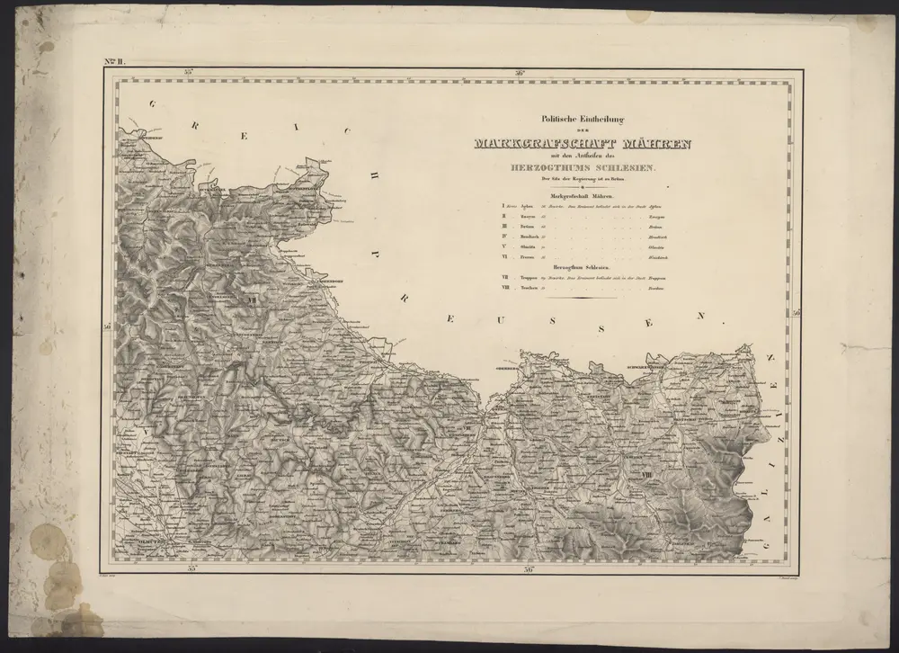 Voorbeeld van de oude kaart