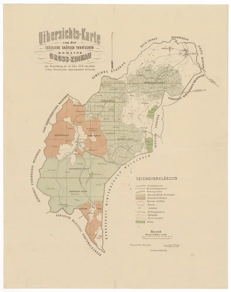 Voorbeeld van de oude kaart