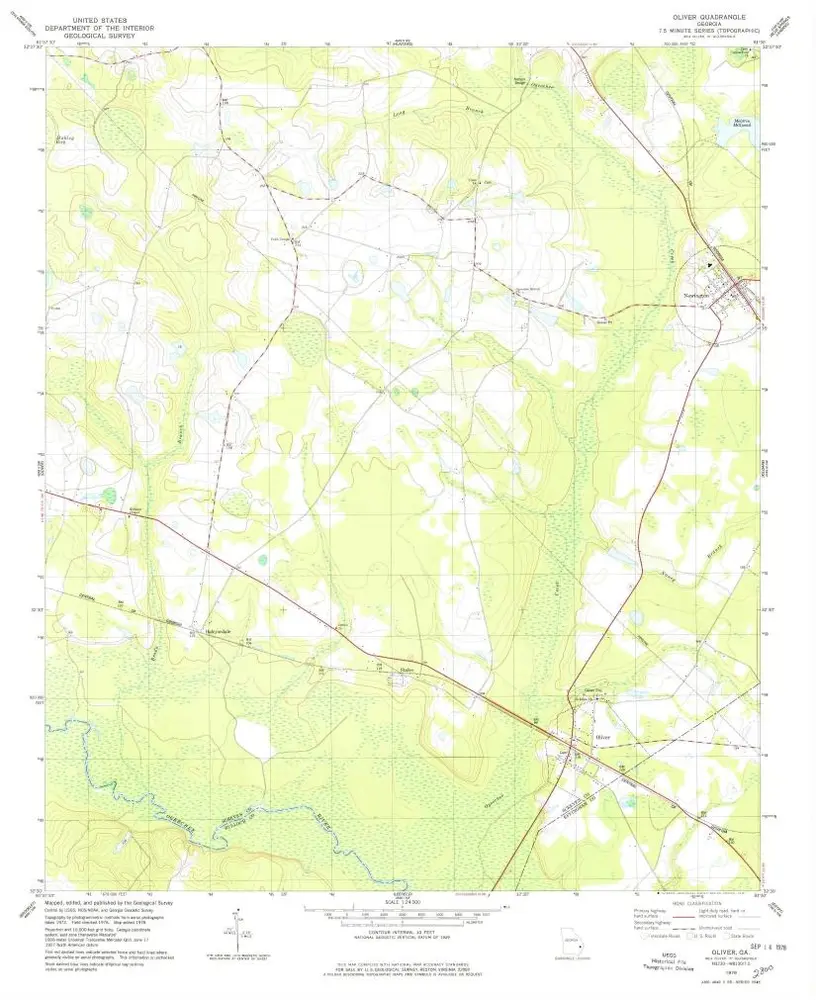 Voorbeeld van de oude kaart