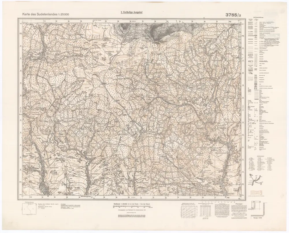 Voorbeeld van de oude kaart