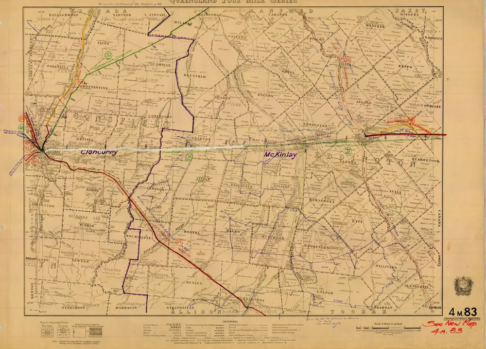 Voorbeeld van de oude kaart