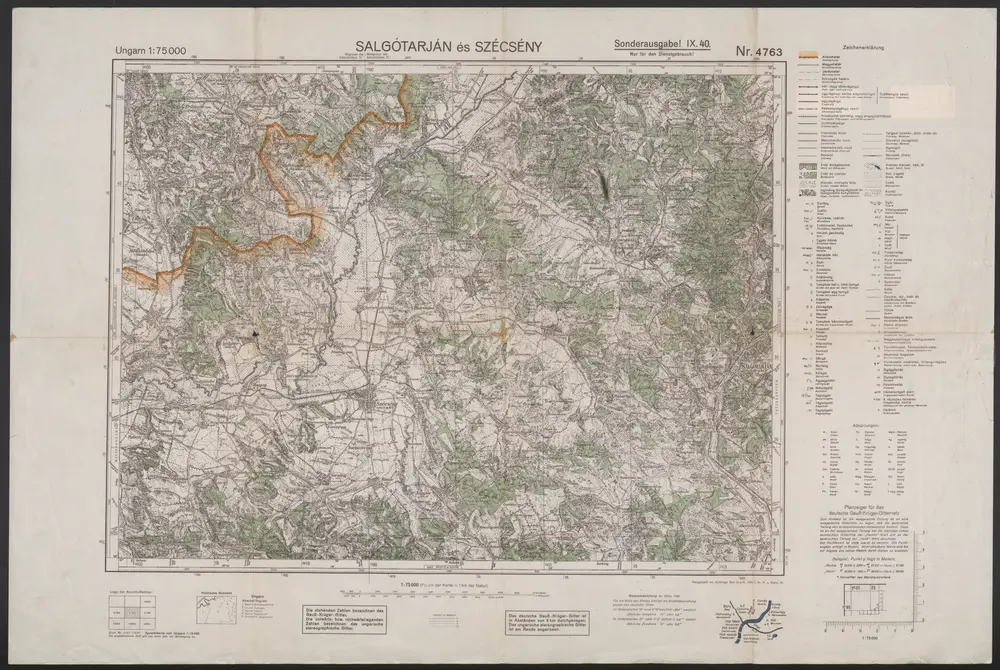 Voorbeeld van de oude kaart