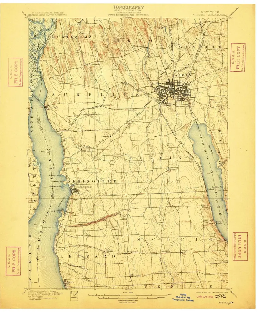 Voorbeeld van de oude kaart