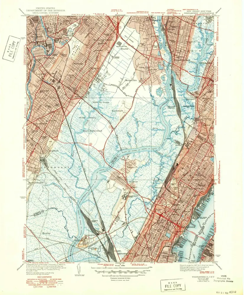 Voorbeeld van de oude kaart