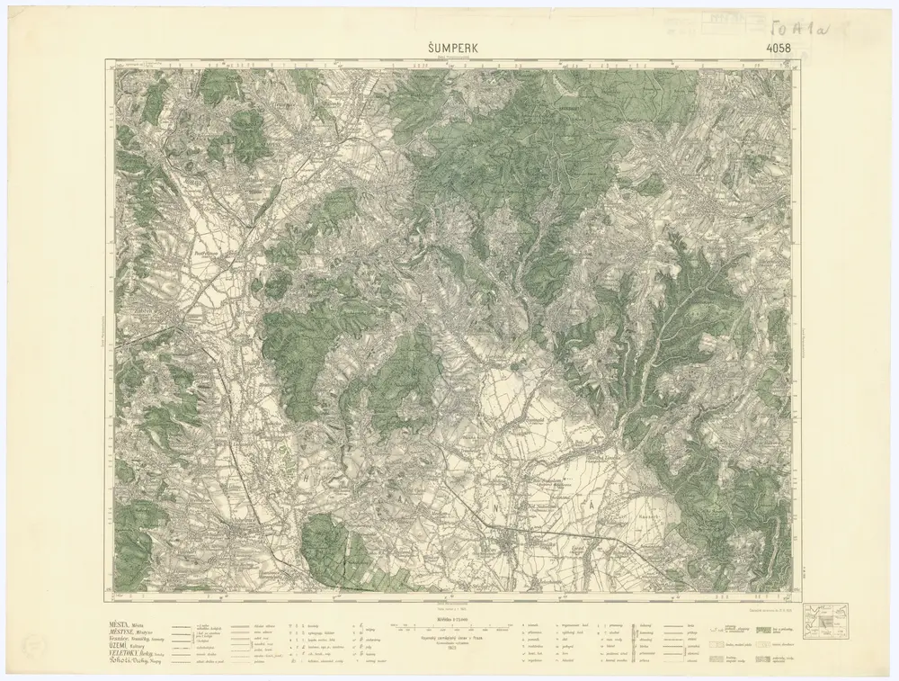 Voorbeeld van de oude kaart