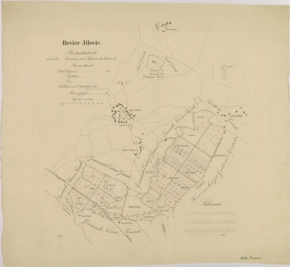 Voorbeeld van de oude kaart