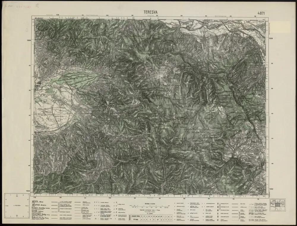 Voorbeeld van de oude kaart