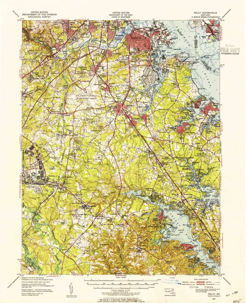 Voorbeeld van de oude kaart