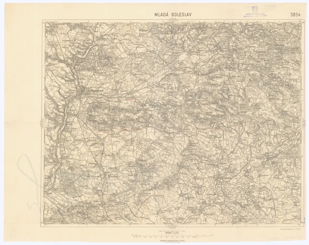 Voorbeeld van de oude kaart