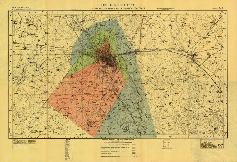 Voorbeeld van de oude kaart