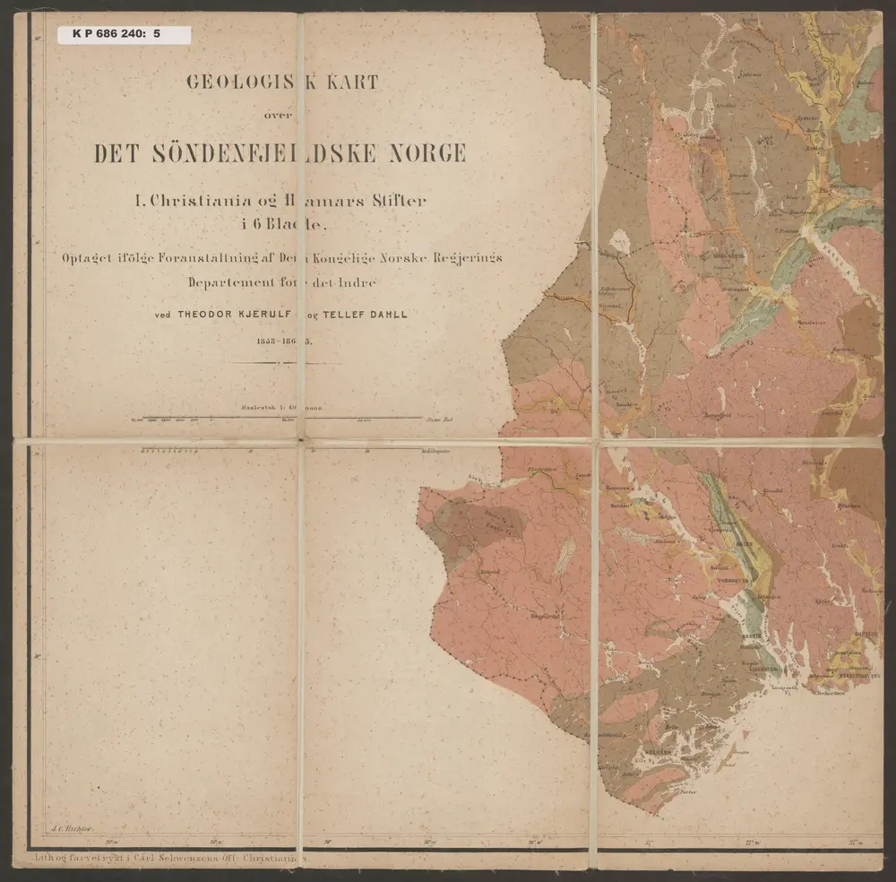 Voorbeeld van de oude kaart