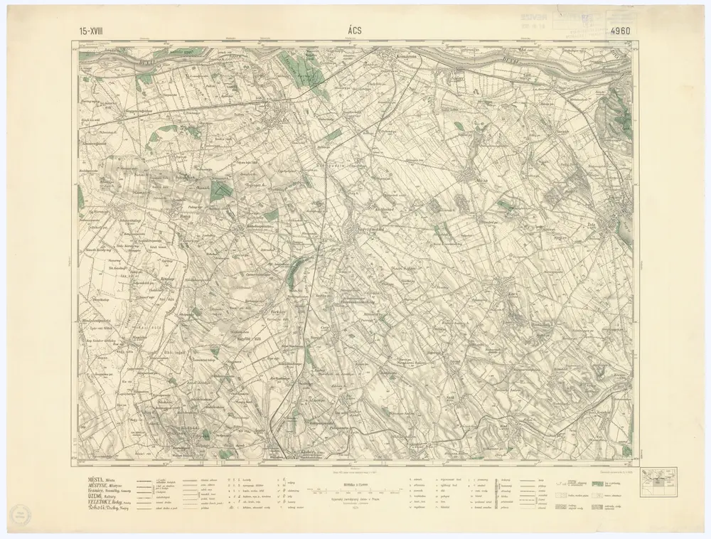 Voorbeeld van de oude kaart