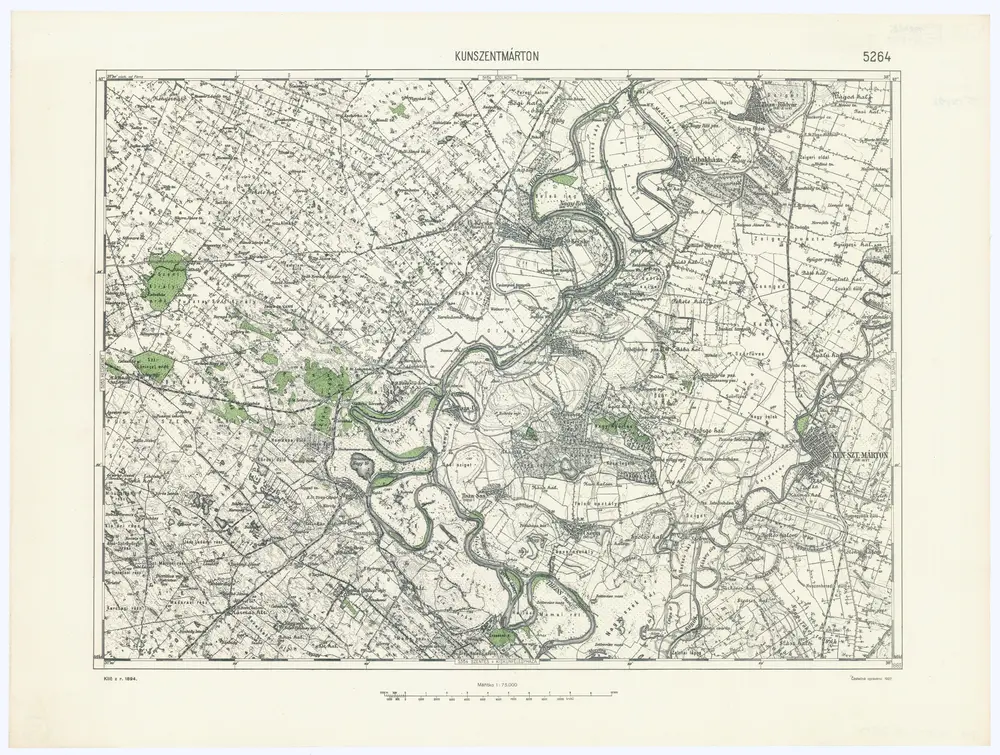 Voorbeeld van de oude kaart