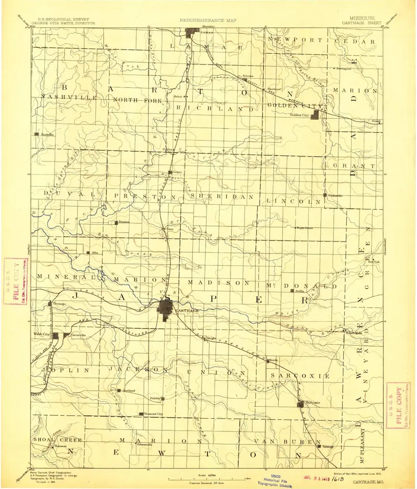 Aperçu de l'ancienne carte