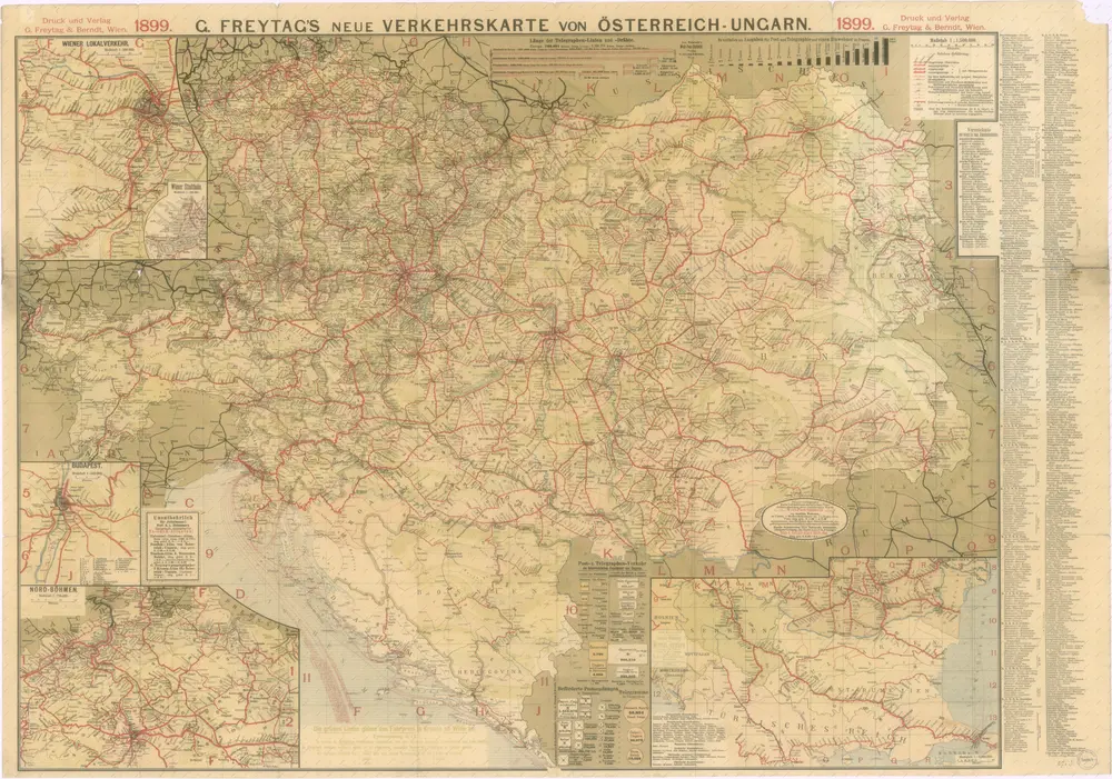 Neue verkehrskarte von Österreich-Ungarn…